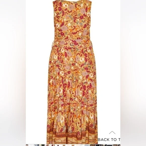 Seashore Maxi Border Dress - peach - Picture 3 of 6